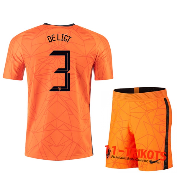 Fussball UEFA Euro 2020 Niederlande (DE LIGT 3) Kinder Heimtrikot | 11-trikots