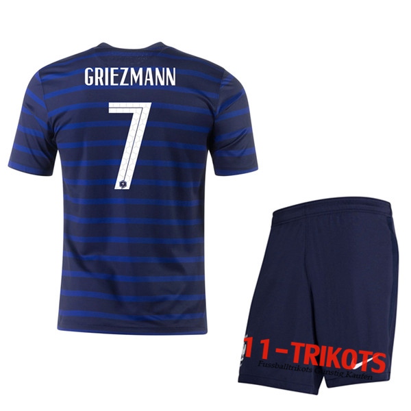 Fussball UEFA Euro 2020 Frankreich (Griezmann 7) Kinder Heimtrikot | 11-trikots