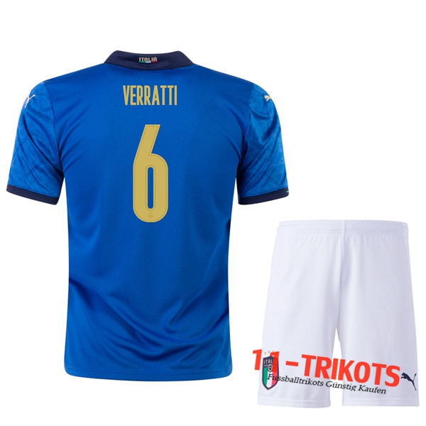 Fussball UEFA Euro 2020 Italien (VERRATTI 6) Kinder Heimtrikot | 11-trikots