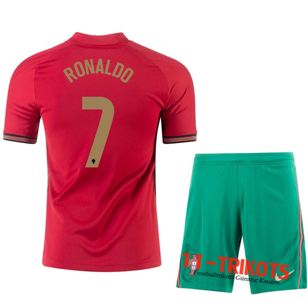 Fussball UEFA Euro 2020 Portugal (RONALDO 7) Kinder Heimtrikot | 11-trikots