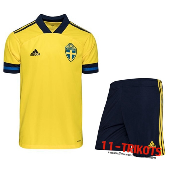 Zusammen Fussball Schweden Heimtrikot + Short 2020/2021 | 11-trikots