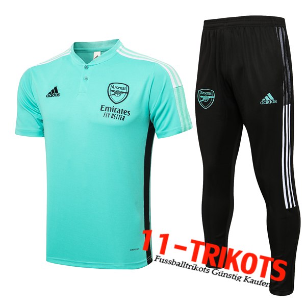 FC Arsenal Poloshirt + Hose Grun 2021/2022