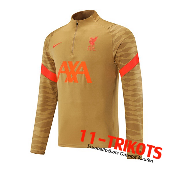 FC Liverpool Training Sweatshirt Braun 2021/2022