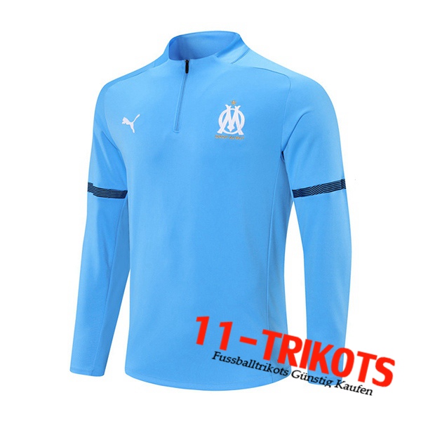 Marseille OM Training Sweatshirt Blau/Schwarz 2021/2022 -01