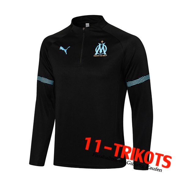 Marseille OM Training Sweatshirt Schwarz/Blau 2021/2022 -02
