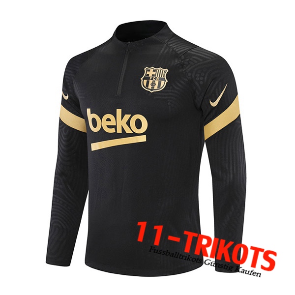 FC Barcelona Training Sweatshirt Schwarz/Gelb 2021/2022