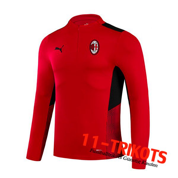 AC Milan Training Sweatshirt Rot/Schwarz 2021/2022