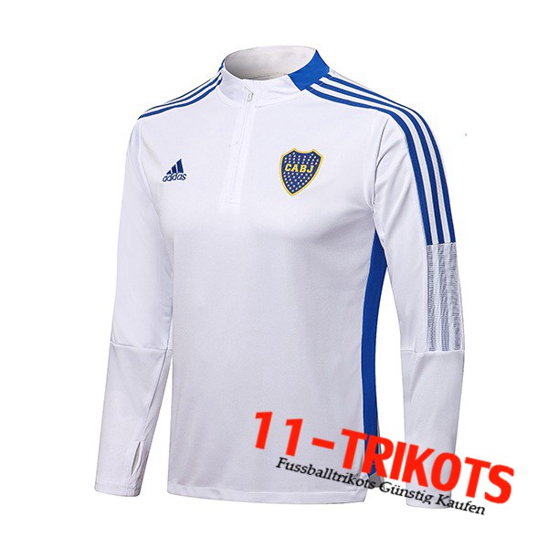 Boca Juniors Training Sweatshirt Weiß/Blau 2021/2022