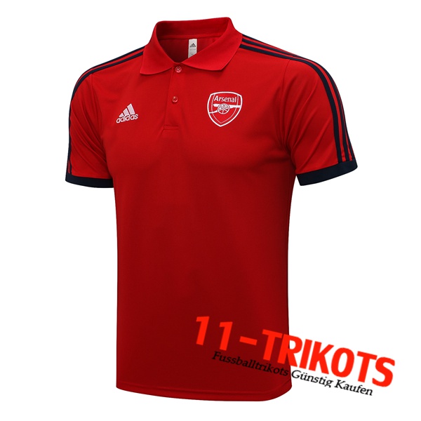 FC Arsenal Poloshirt Rot/Schwarz 2021/2022