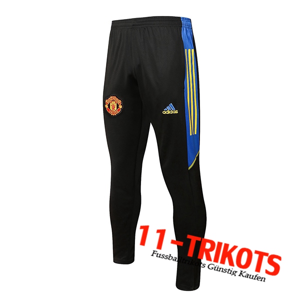 Manchester United Trainingshose Blau/Schwarz 2021/2022