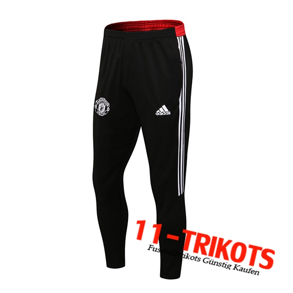 Manchester United Trainingshose Weiß/Rot 2021/2022