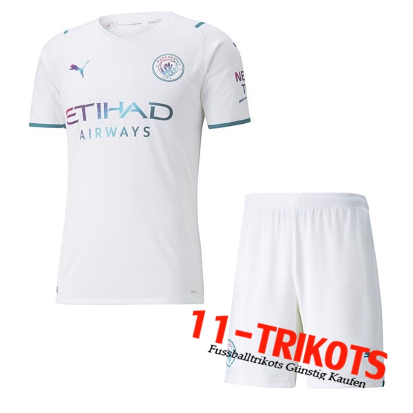 Manchester City Auswärtstrikot + Shorts 2021/2022