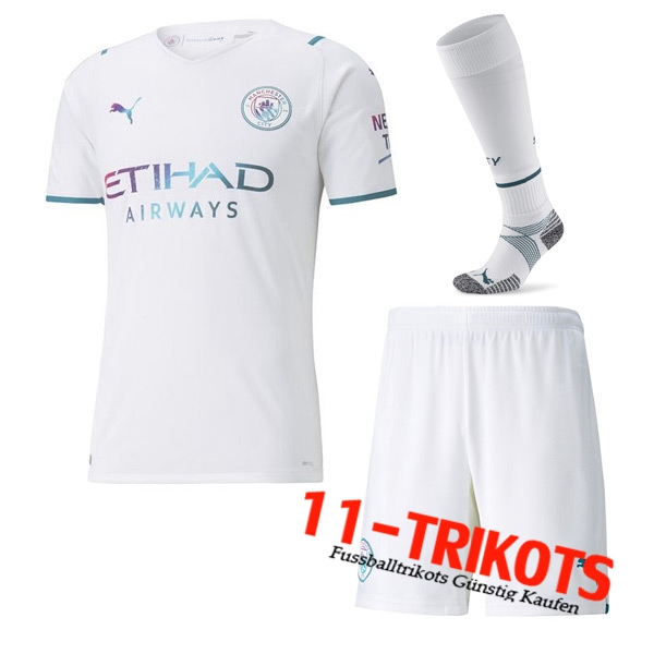Manchester City Auswärtstrikot (Shorts+Socken) 2021/2022