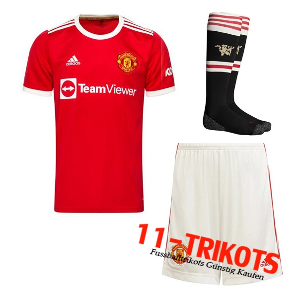 Manchester United Heimtrikot (Shorts+Socken) 2021/2022