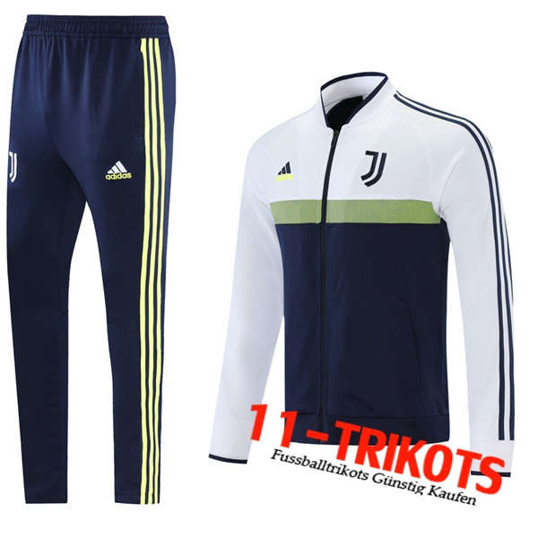 Juventus Trainingsanzug (Jacke) Weiß/Dunkelblau 2021/2022