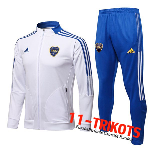 Boca Juniors Trainingsanzug (Jacke) Weiß/Blau 2021/2022