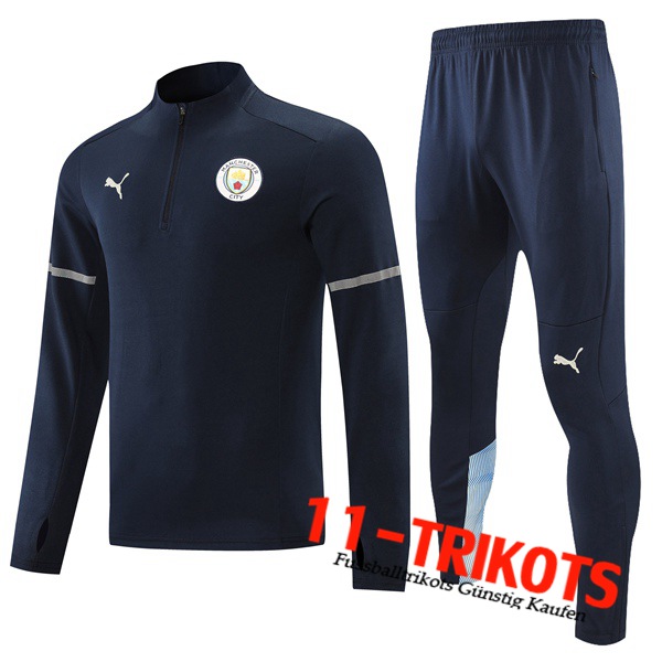 Manchester City Kinder Trainingsanzug Dunkelblau 2021/2022