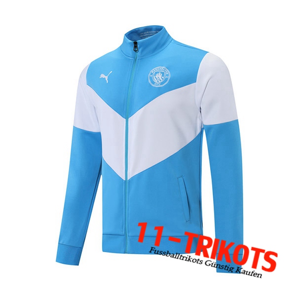 Manchester City Trainingsjacke Blau/Weiß 2021/2022