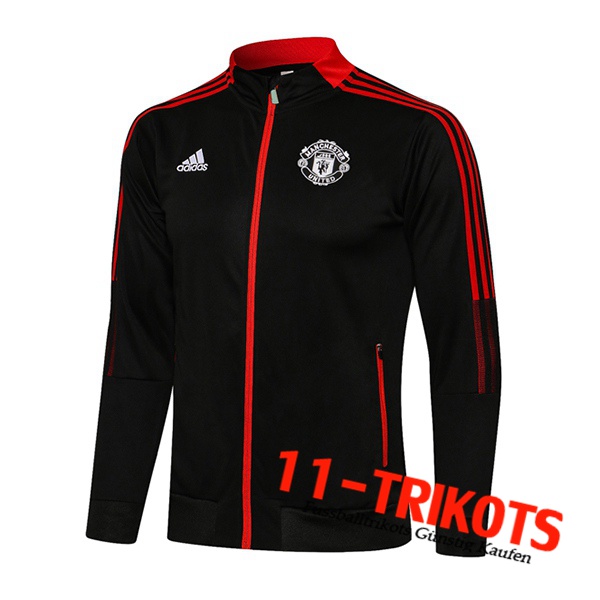 Manchester United Trainingsjacke Schwarz/Rot 2021/2022