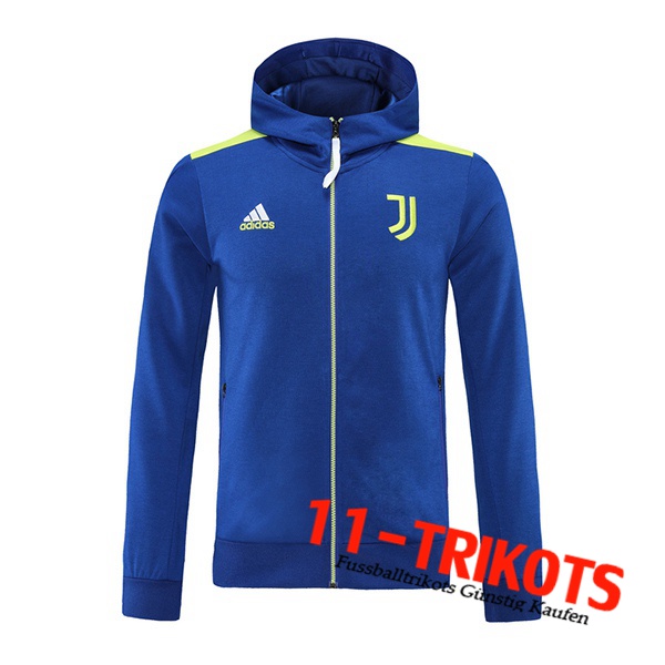 Juventus Trainingsjacke Mit Kapuze Grun/Blau 2021/2022