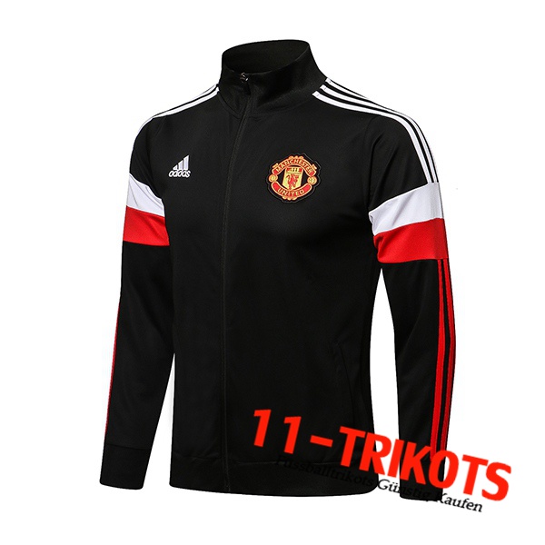 Manchester United Trainingsjacke Schwarz/Rot/Weiß 2021/2022