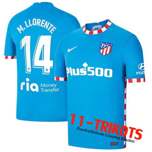 Atletico Madrid (M. Llorente 14) Auswärtstrikot 2021/2022