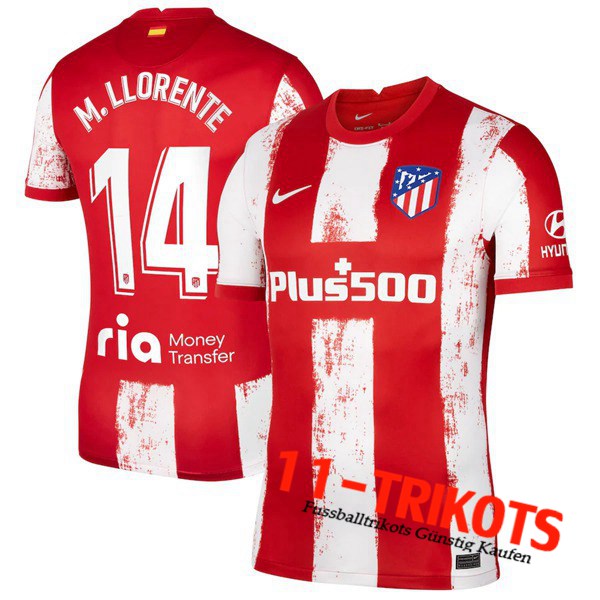 Atletico Madrid (M. Llorente 14) Heimtrikot 2021/2022