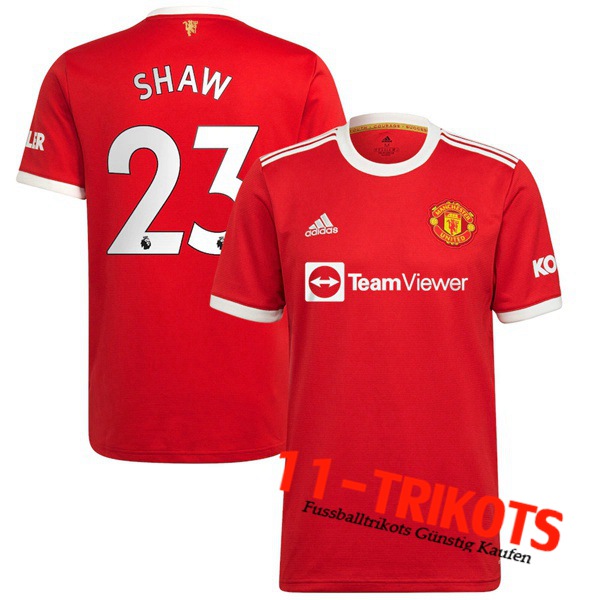 Manchester United (Shaw 23) Heimtrikot 2021/2022