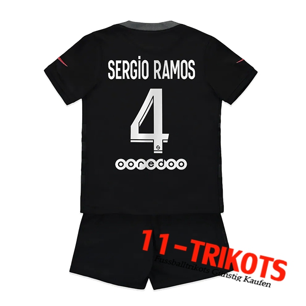 Jordan PSG (Sergio Ramos 4) Kinder Third Trikot 2021/2022