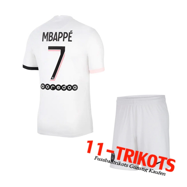 Jordan PSG (Mbappe 7) Kinder Auswärtstrikot 2021/2022