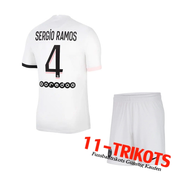 Jordan PSG (Sergio Ramos 4) Kinder Auswärtstrikot 2021/2022