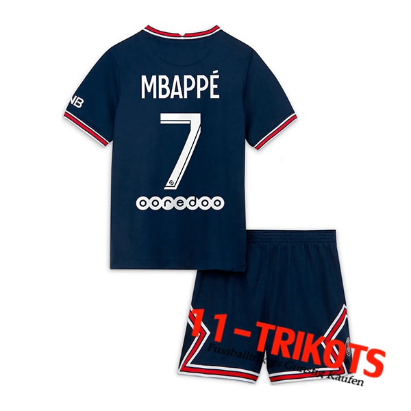 Jordan PSG (Mbappe 7) Kinder Heimtrikot 2021/2022