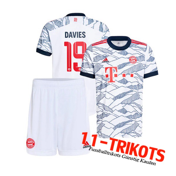 Bayern München (Davies 19) Kinder Third Trikot 2021/2022