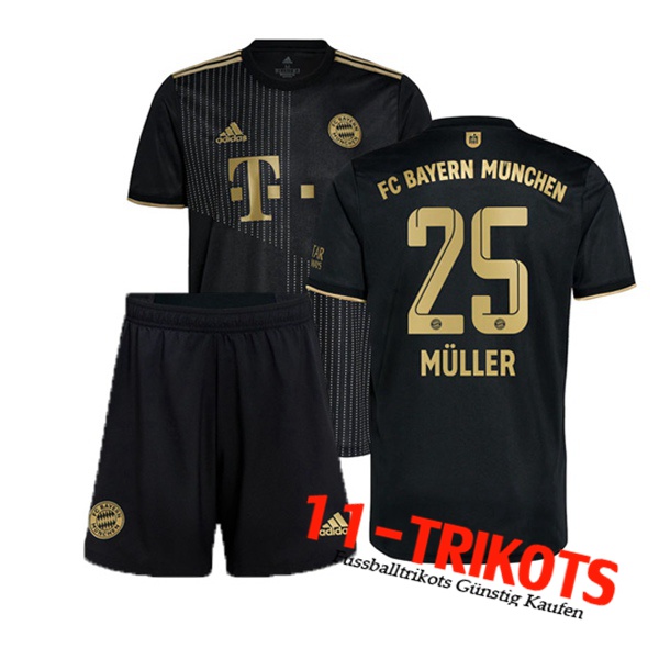 Bayern München (Muller 25) Kinder Auswärtstrikot 2021/2022