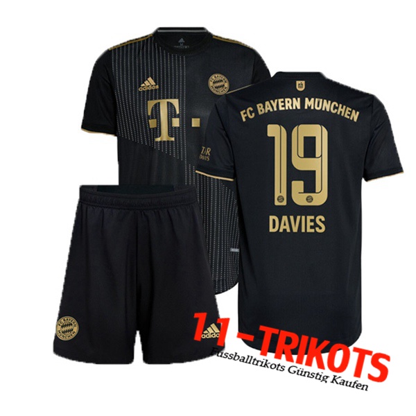 Bayern München (Davies 19) Kinder Auswärtstrikot 2021/2022