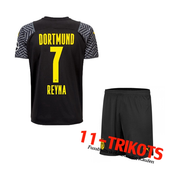 Dortmund BVB (Reyna 7) Kinder Auswärtstrikot 2021/2022