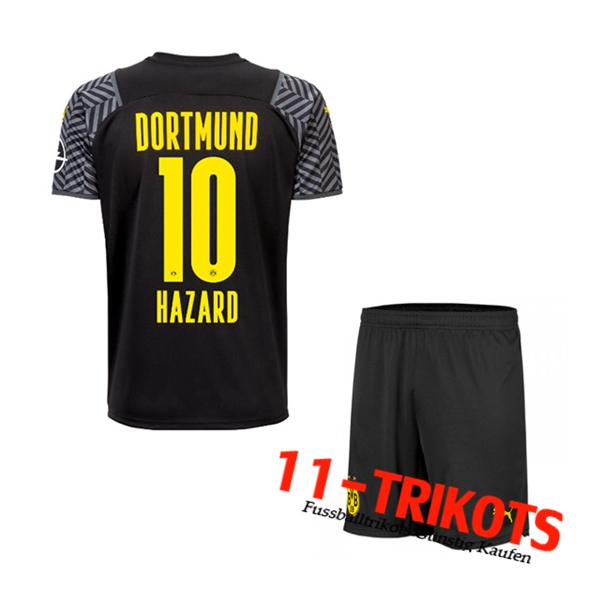 Dortmund BVB (Hazard 10) Kinder Auswärtstrikot 2021/2022