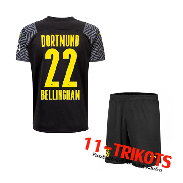 Dortmund BVB (Bellingham 22) Kinder Auswärtstrikot 2021/2022