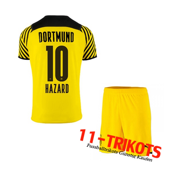 Dortmund BVB (Hazard 10) Kinder Heimtrikot 2021/2022