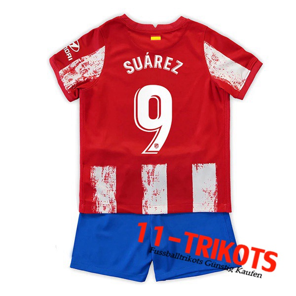 Atletico Madrid (Suarez 9) Kinder Heimtrikot 2021/2022