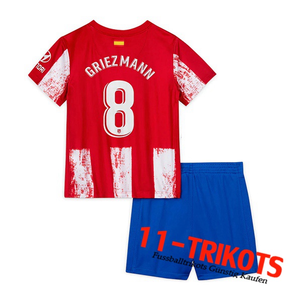 Atletico Madrid (Griezmann 8) Kinder Heimtrikot 2021/2022