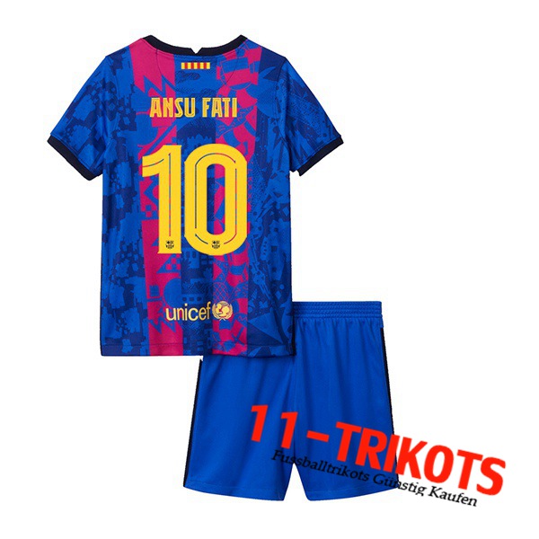 FC Barcelona (Ansu Fati 10) Kinder Terza Trikot 2021/2022