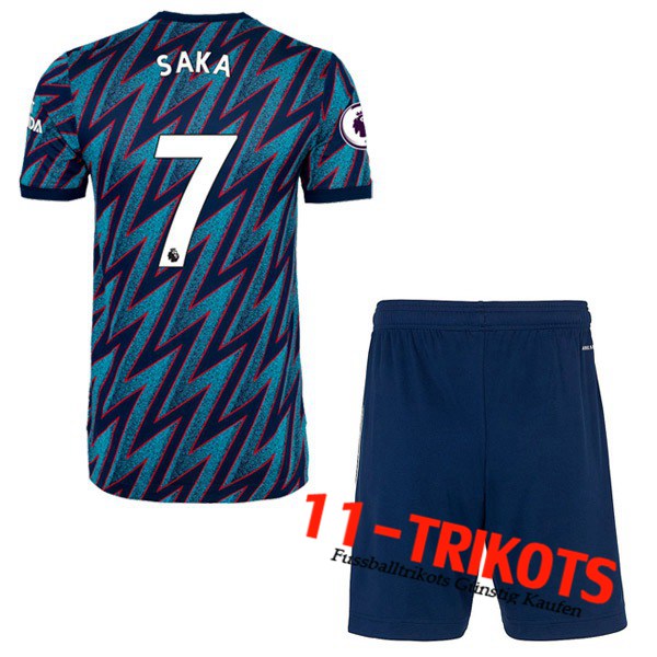 FC Arsenal (Bukayo Saka 7) Kinder Third Trikot 2021/2022