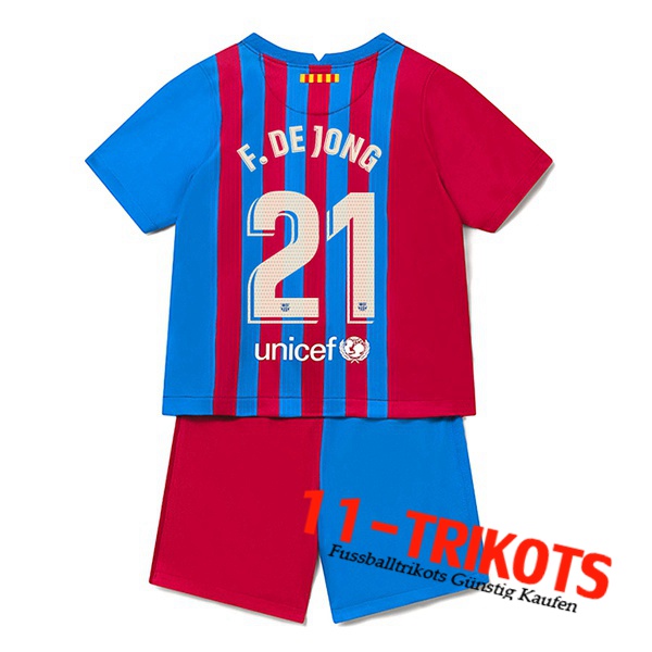 FC Barcelona (F.DE JONG 21) Kinder Heimtrikot 2021/2022