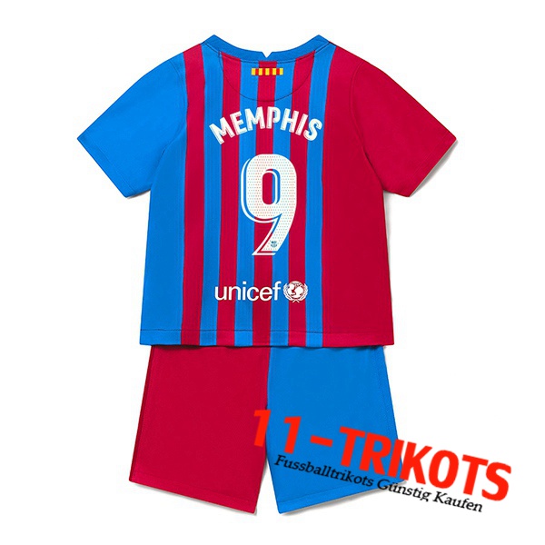 FC Barcelona (Memphis 9) Kinder Heimtrikot 2021/2022