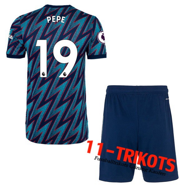 FC Arsenal (Nicolas Pepe 19) Kinder Third Trikot 2021/2022