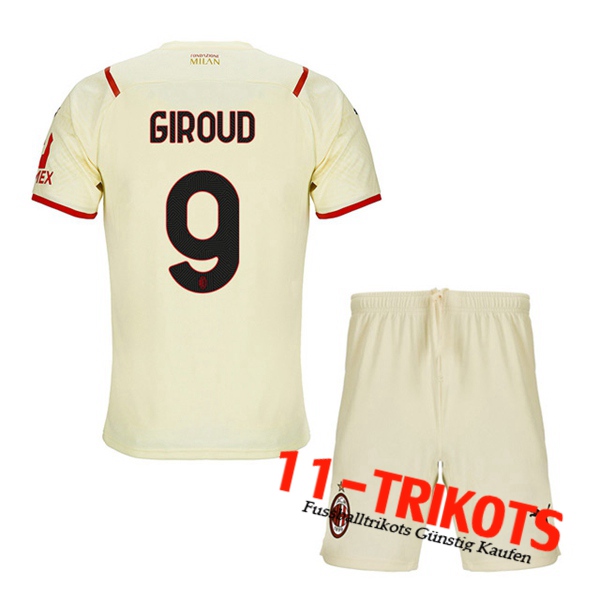 AC Milan (GIROUD 9) Kinder Auswärtstrikot 2021/2022