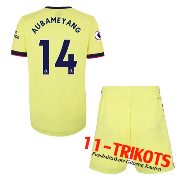 FC Arsenal (Pierre-Emerick Aubameyang 14) Kinder Auswärtstrikot 2021/2022
