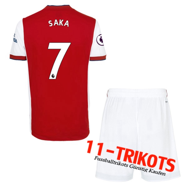 FC Arsenal (Bukayo Saka 7) Kinder Heimtrikot 2021/2022