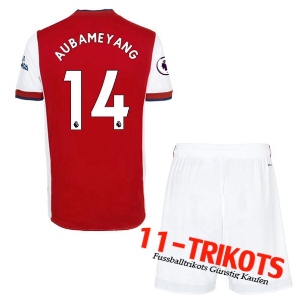 FC Arsenal (Pierre-Emerick Aubameyang 14) Kinder Heimtrikot 2021/2022